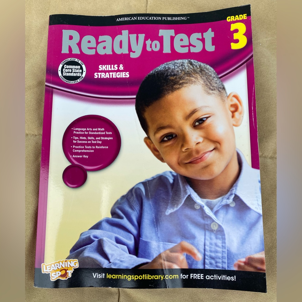 American Education Publishing Ready to test Workbook Grade 3
